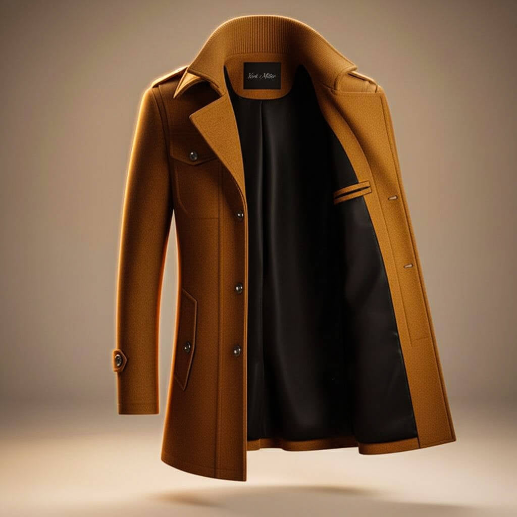 Clothaire | Manteau Laine Mélangée Col Double