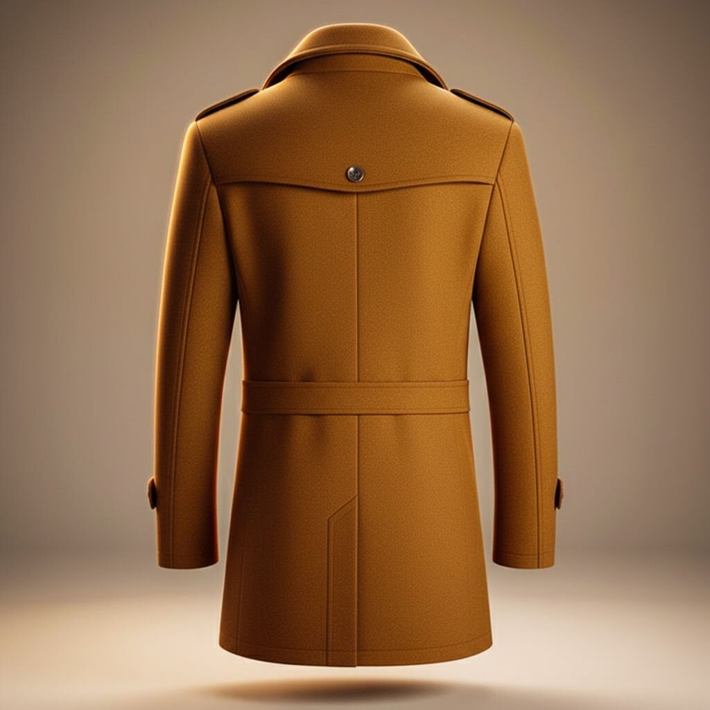 Clothaire | Manteau Laine Mélangée Col Double