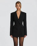 Esmée | Robe Blazer Courte Décolleté Plongeant