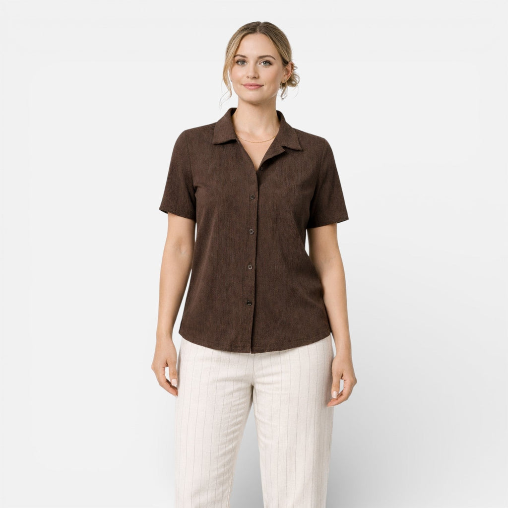 Gaëlle | Chemise Classique Manches Courtes Femme
