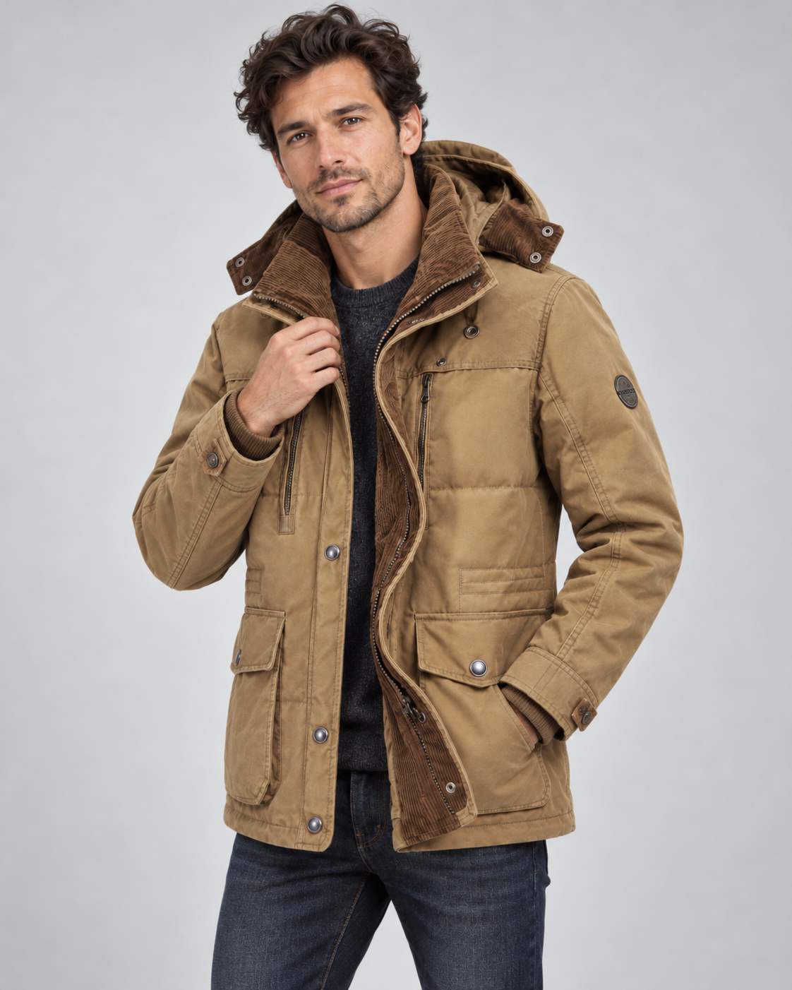 Alexis | Veste d'Hiver Polaire Capuche Amovible