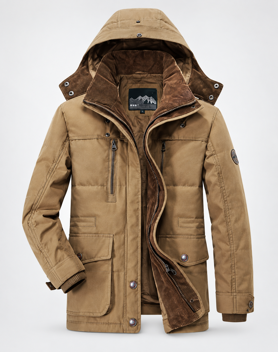 Alexis | Veste d'Hiver Polaire Capuche Amovible