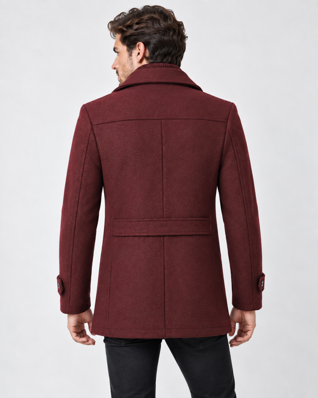 Fargeau | Manteau Col Texturé Doublé