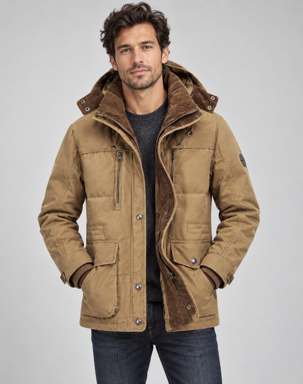 Alexis | Veste d'Hiver Polaire Capuche Amovible