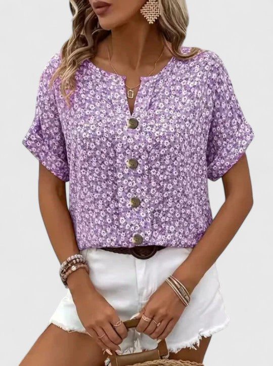 Michelle | Top Fleuri Été Femme