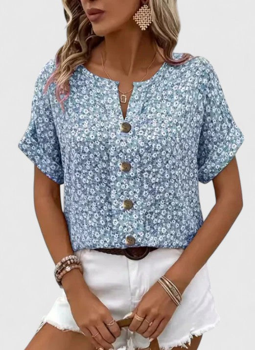 Michelle | Top Fleuri Été Femme