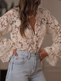 Célestine | Blouse en Dentelle Col V Femme