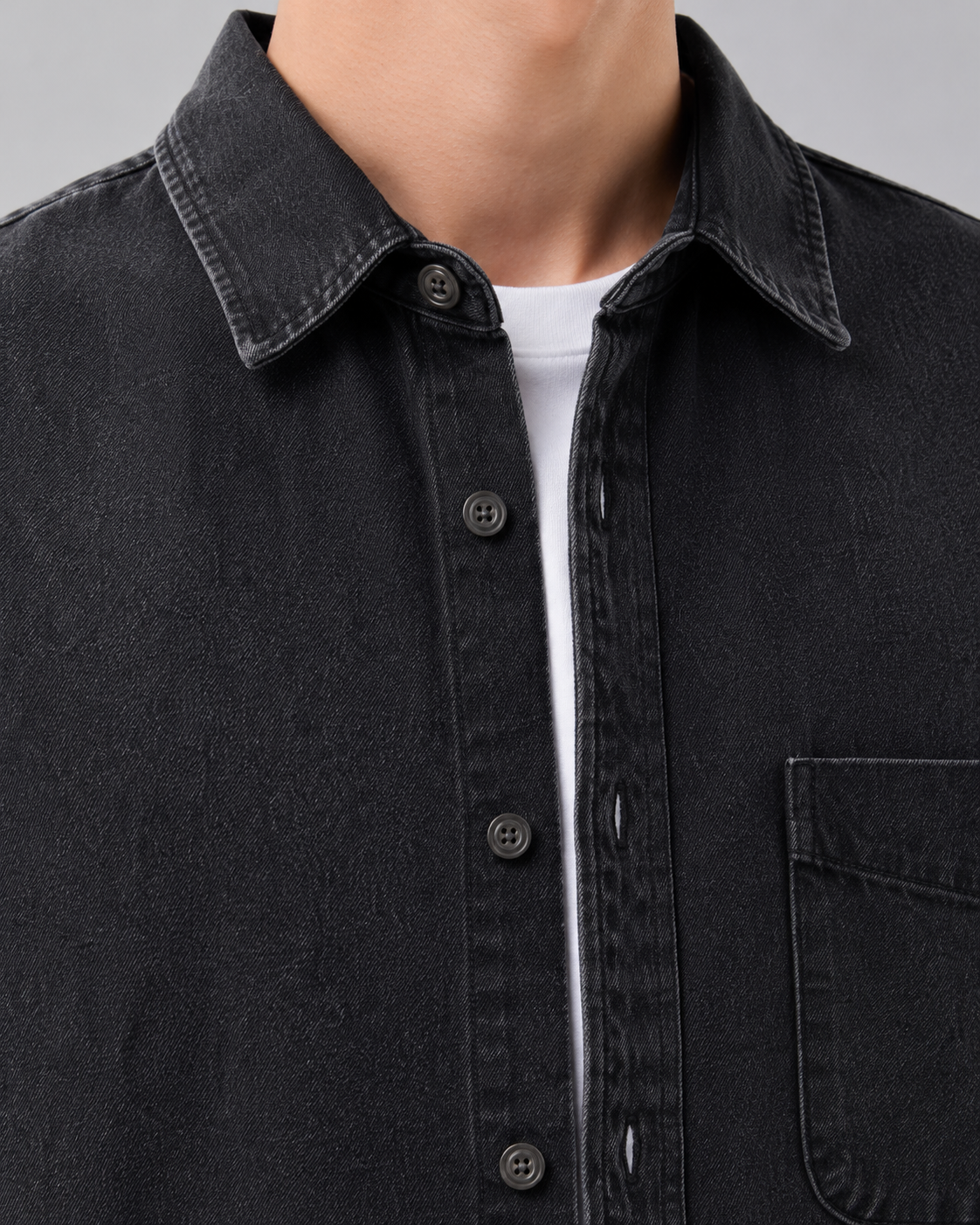 Léon | Surchemise en Jean Délavé