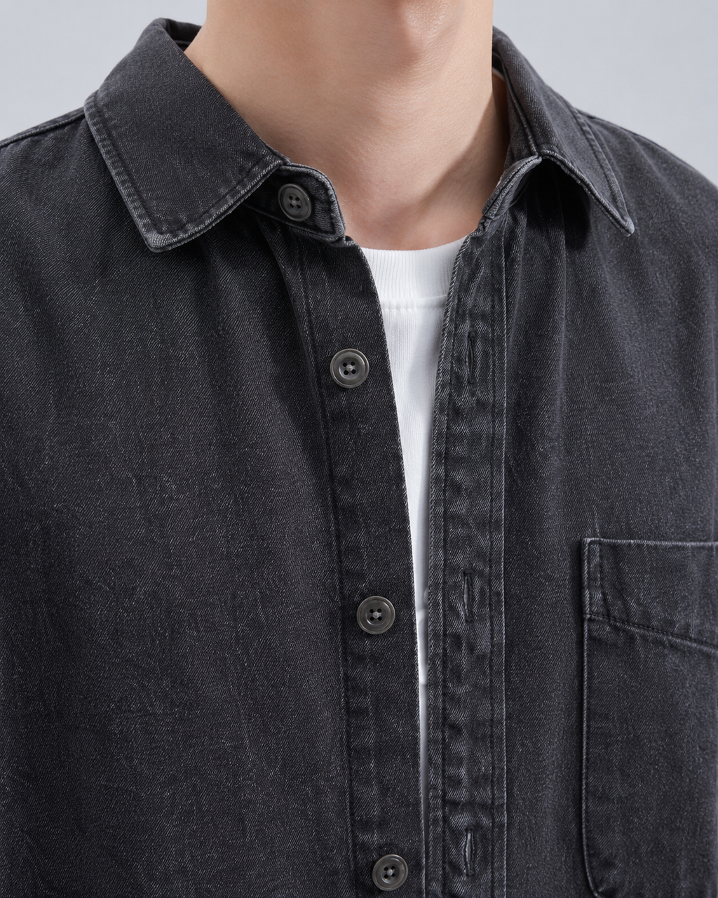 Léon | Surchemise en Jean Délavé