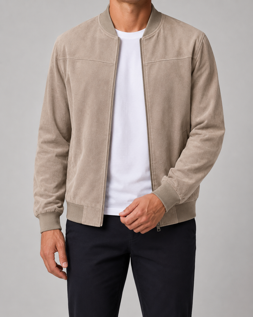 Foucauld | Blouson Bomber Suédine
