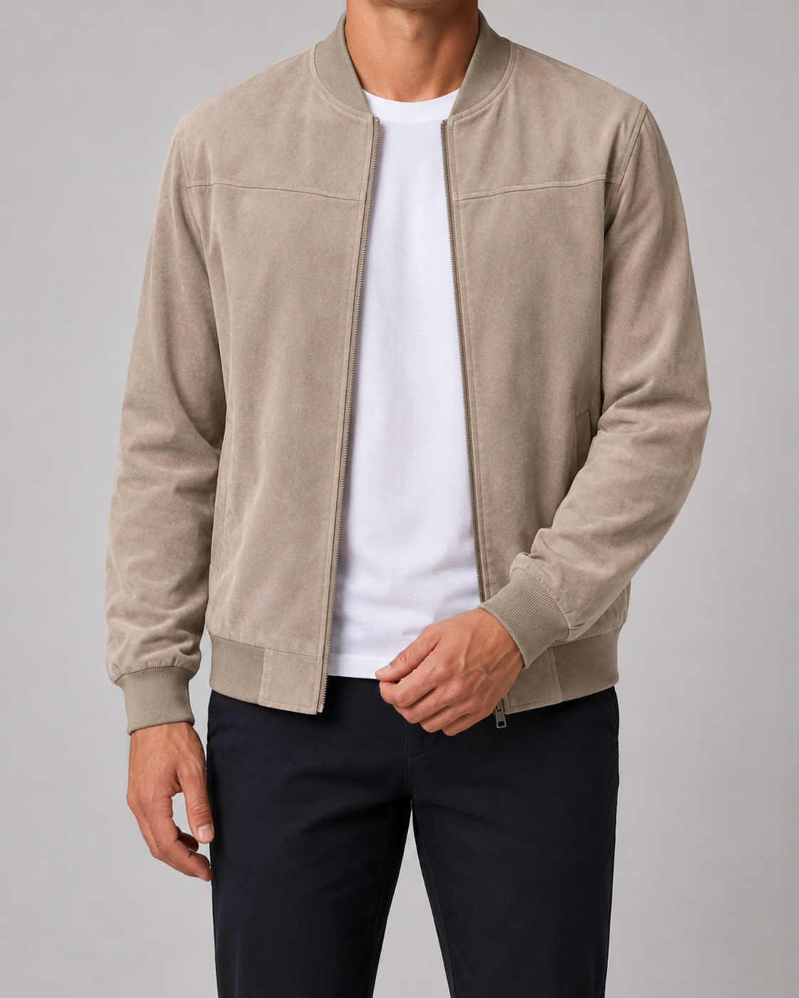 Foucauld | Blouson Bomber Suédine