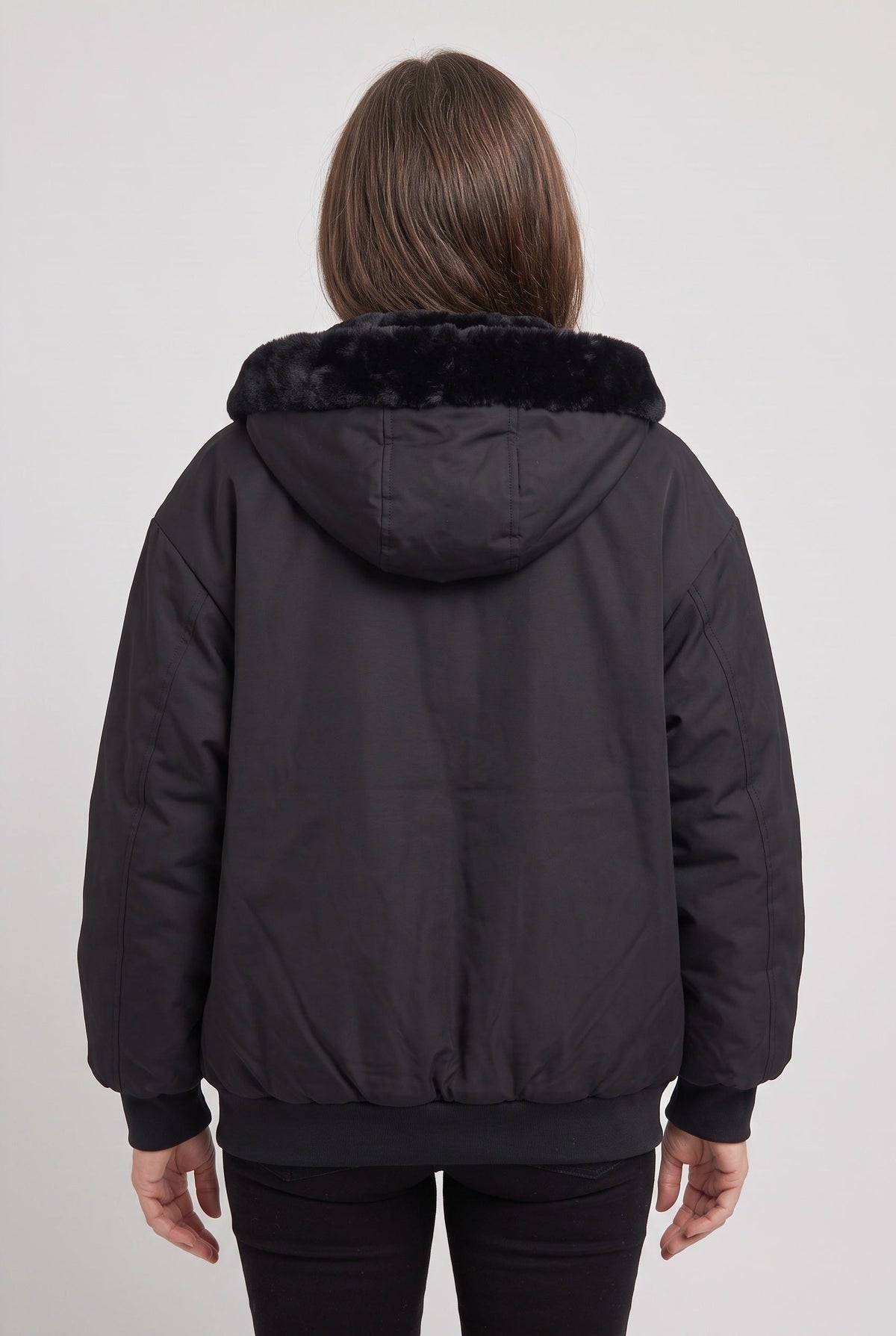 Clarence | Blouson Court Capuche Bordée