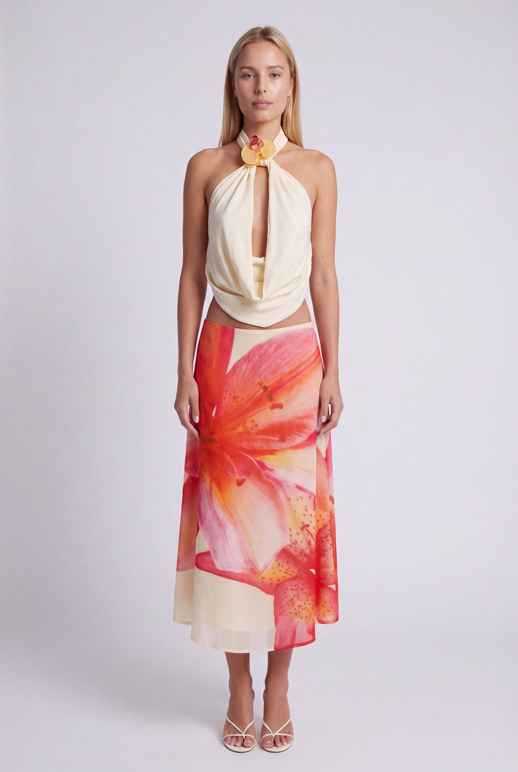 Agathe | Crop Top Drapé Dos Nu Femme