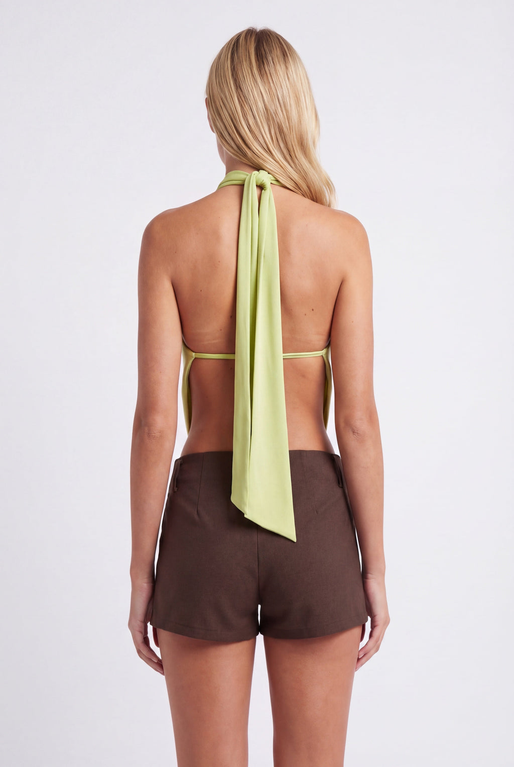 Agathe | Crop Top Drapé Dos Nu Femme
