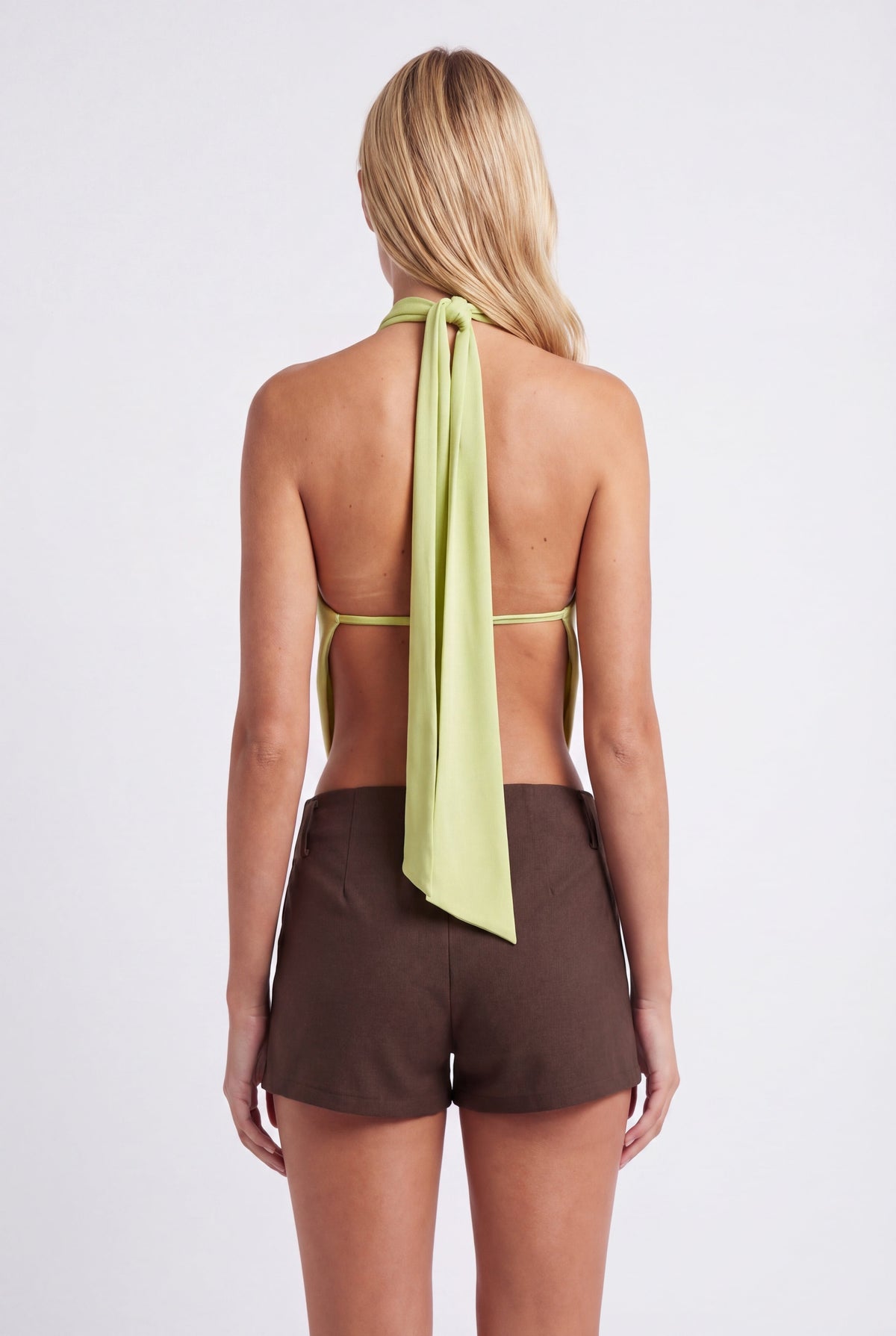 Agathe | Crop Top Drapé Dos Nu Femme
