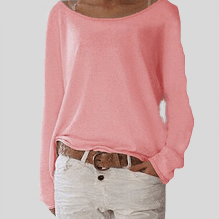 Vanille | Pull Ample Encolure Bateau
