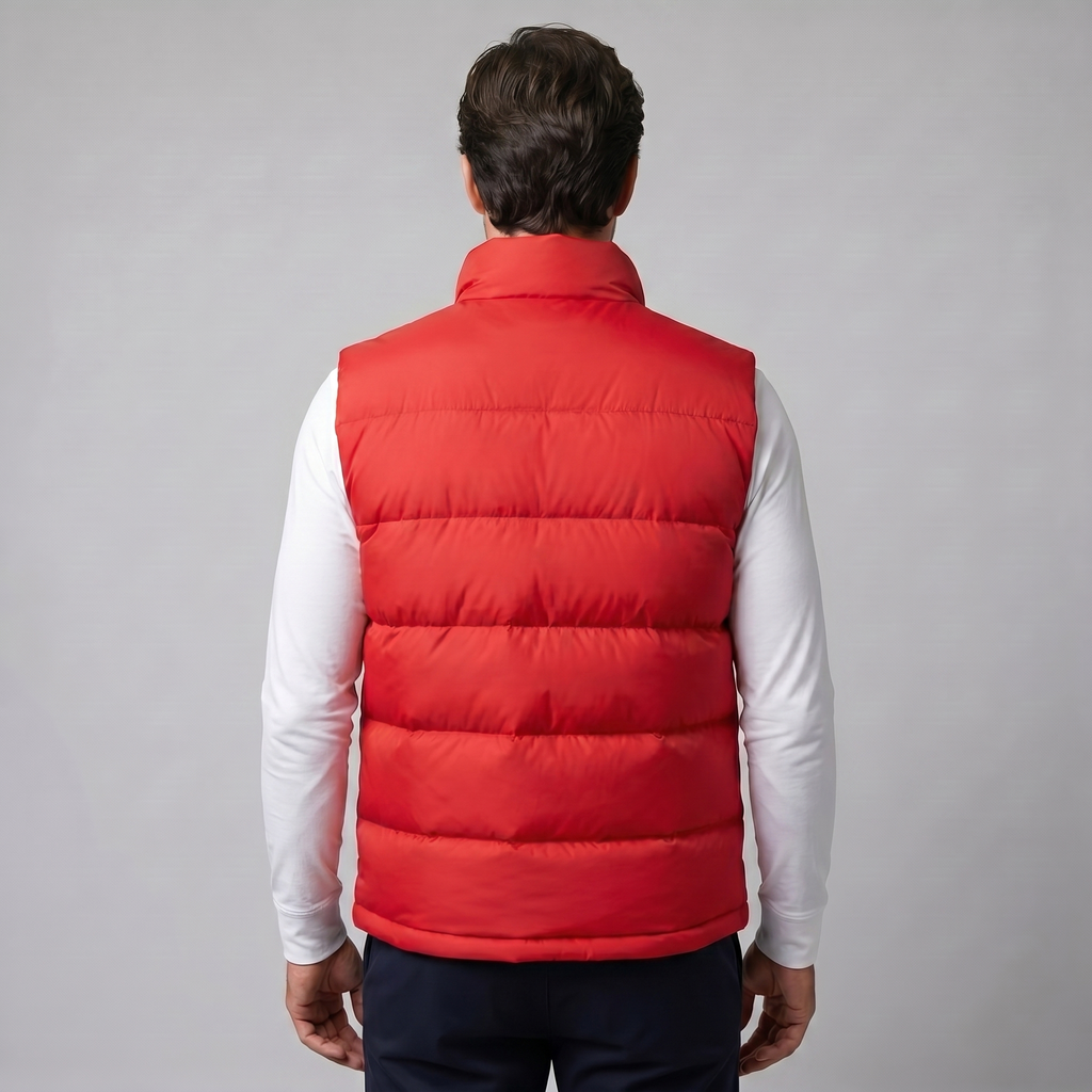 Narcisse | Gilet Matelassé Col Montant Doublure Contrastée