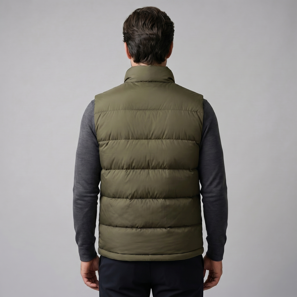 Narcisse | Gilet Matelassé Col Montant Doublure Contrastée
