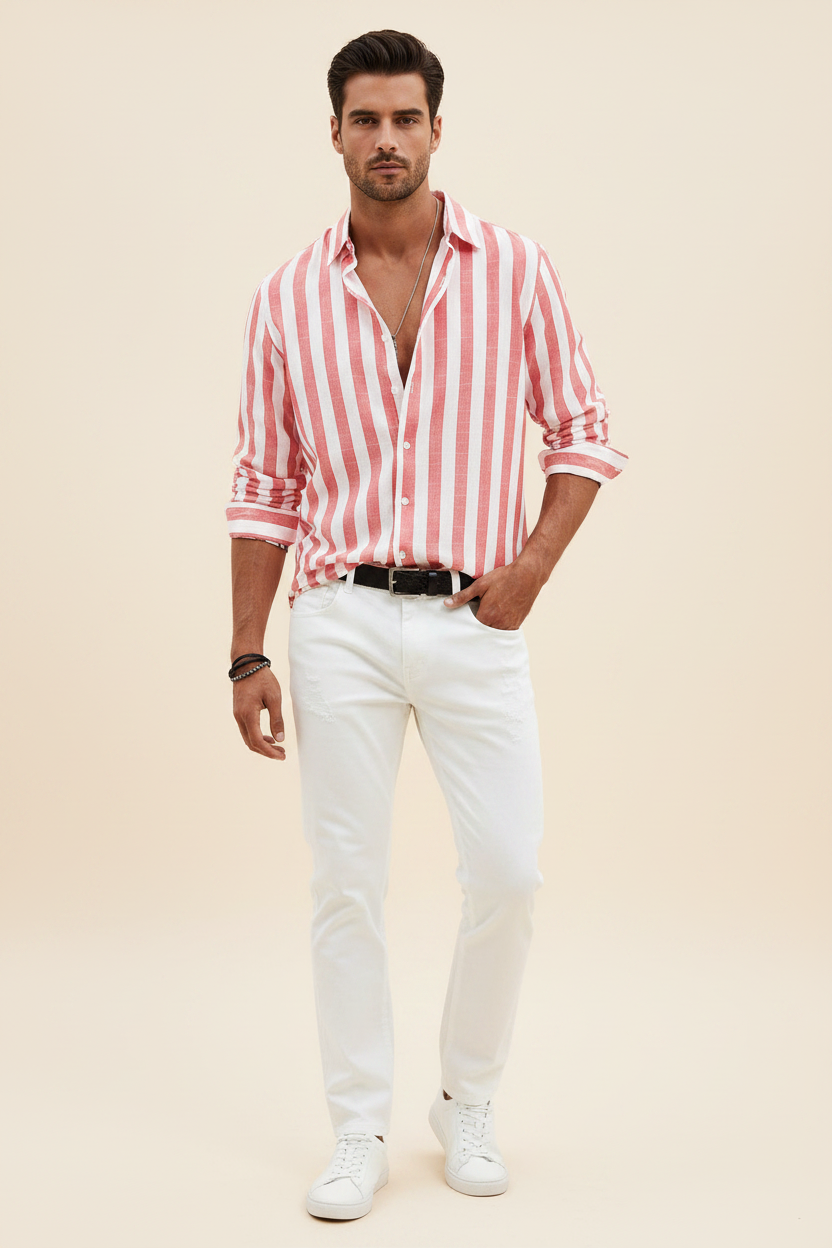 Patrice | Chemise Rayée Boutonnée