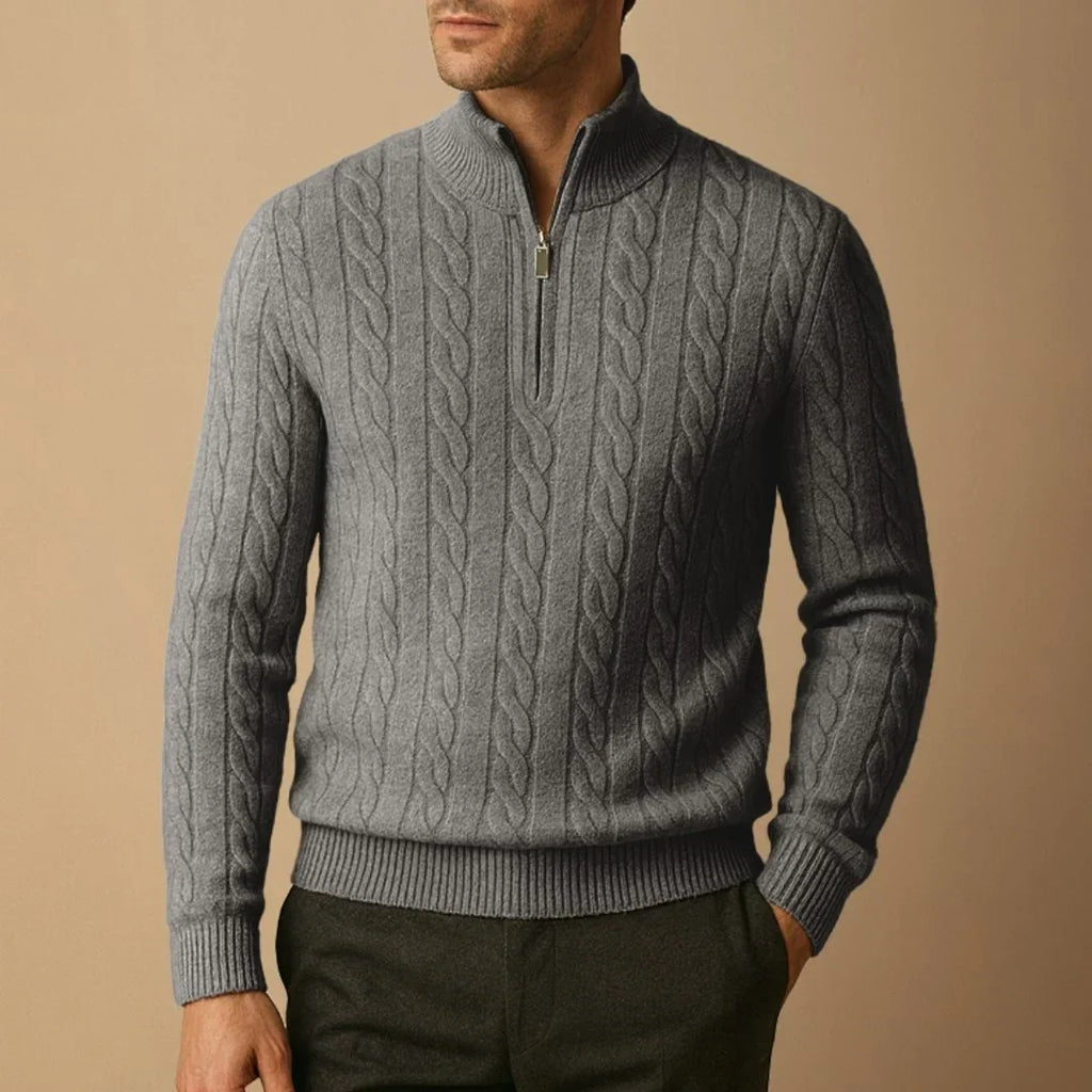 Tancrède | Pull Torsadé Col Zippé