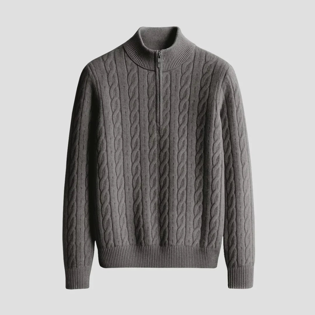Tancrède | Pull Torsadé Col Zippé