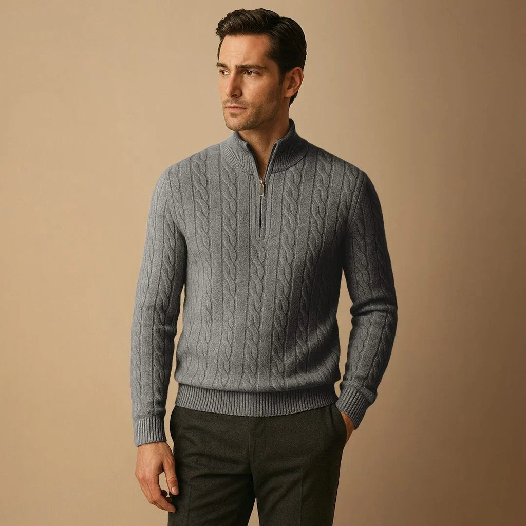 Tancrède | Pull Torsadé Col Zippé