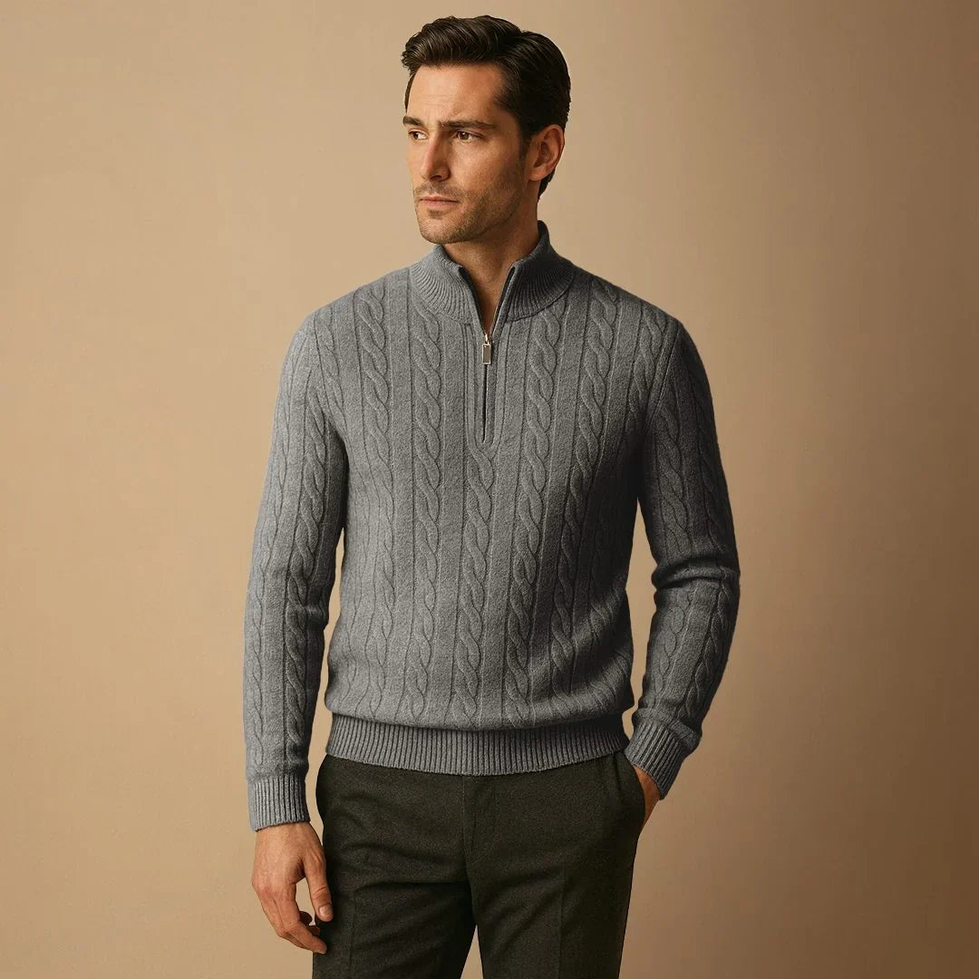 Tancrède | Pull Torsadé Col Zippé