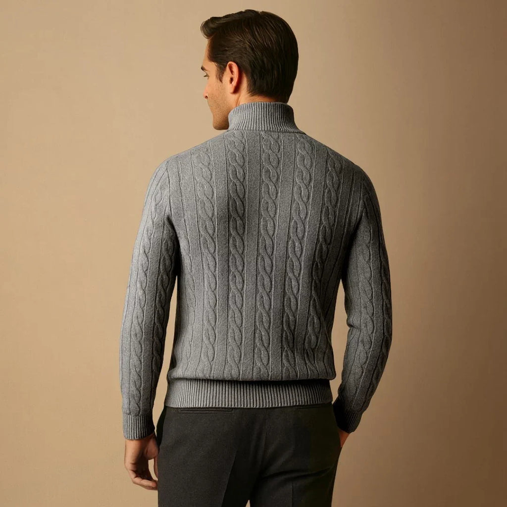 Tancrède | Pull Torsadé Col Zippé