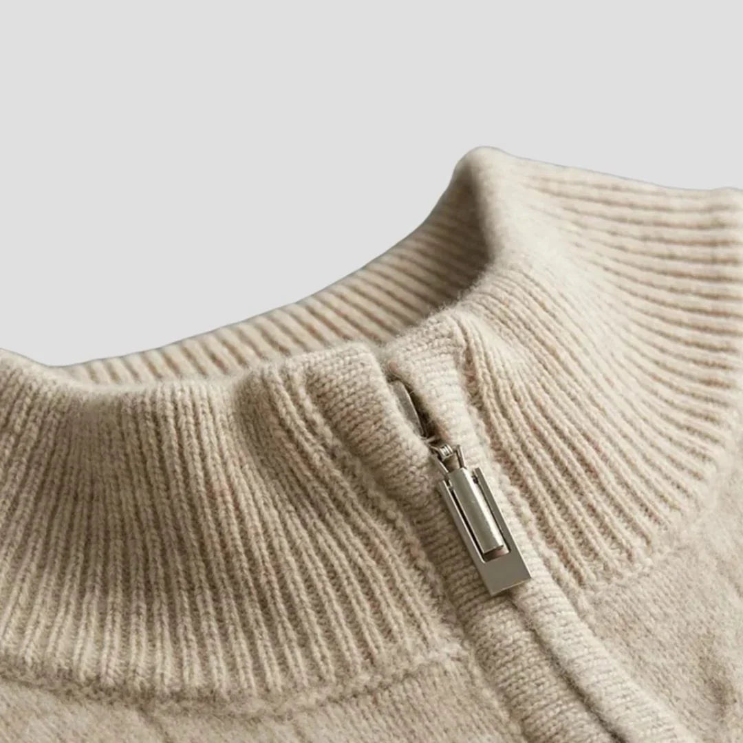 Tancrède | Pull Torsadé Col Zippé