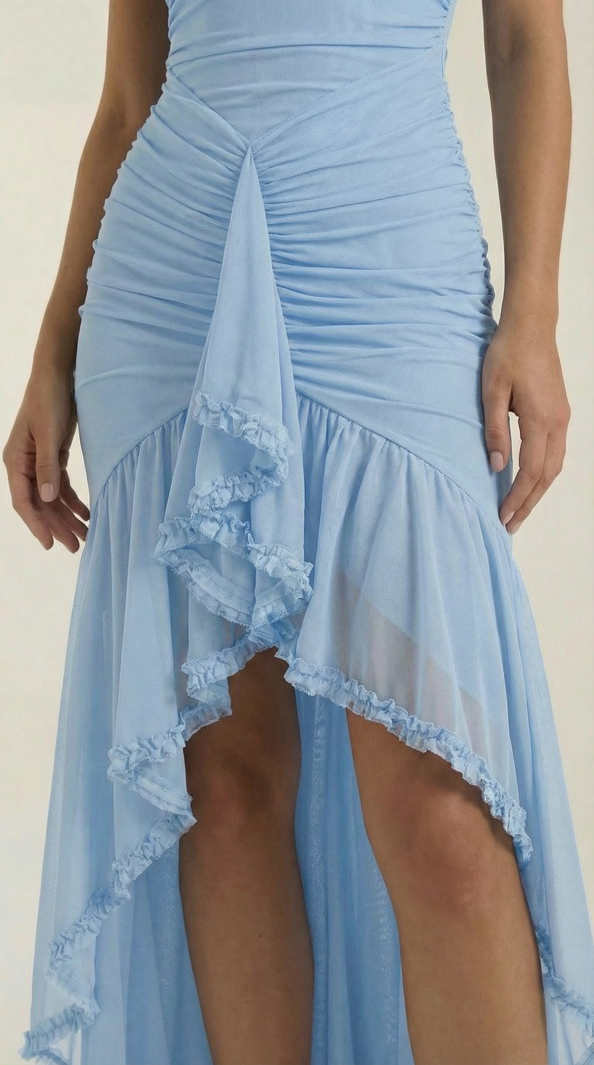 Fanny | Robe Maxi Volants Cœur Femme