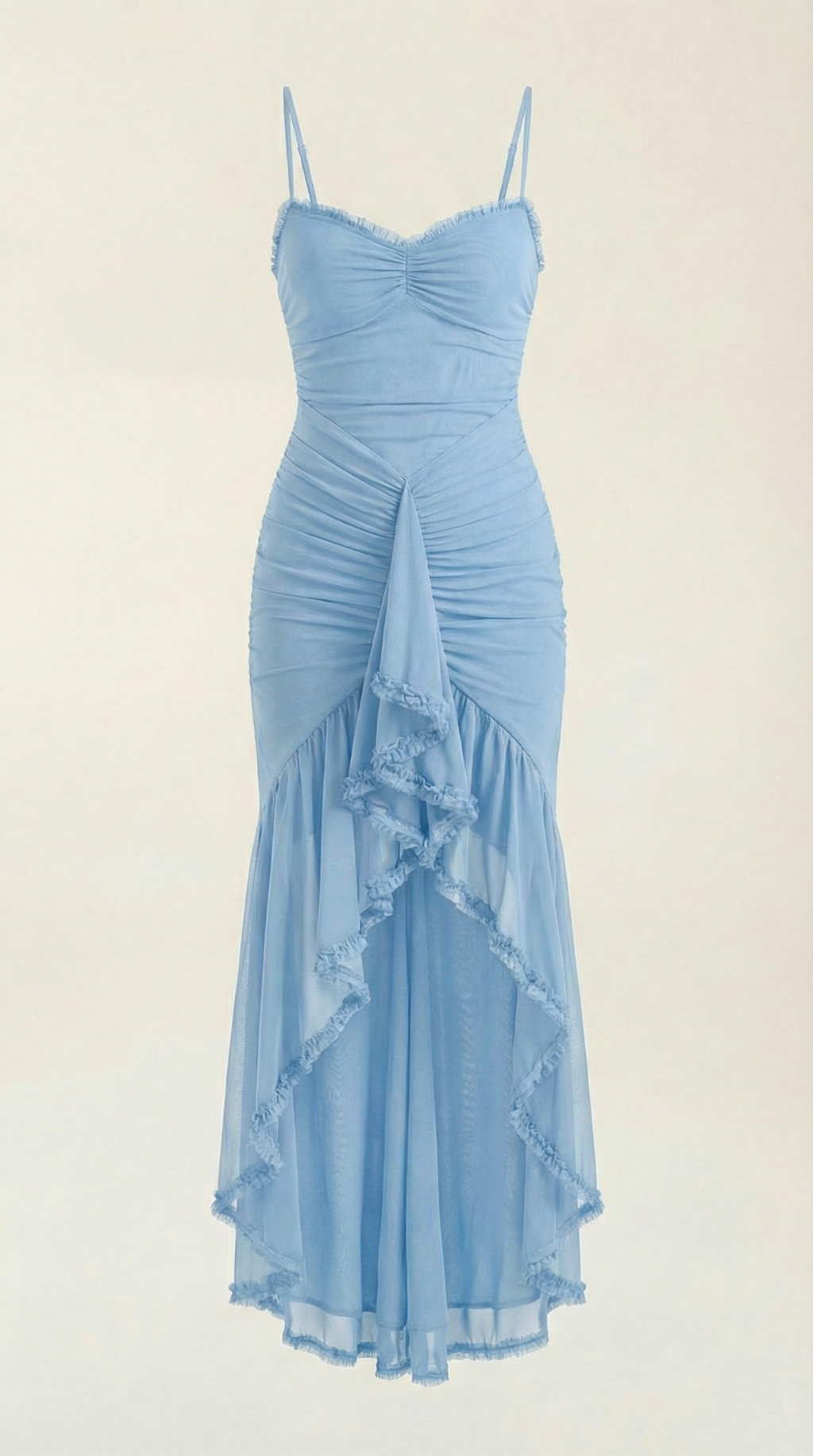 Fanny | Robe Maxi Volants Cœur Femme