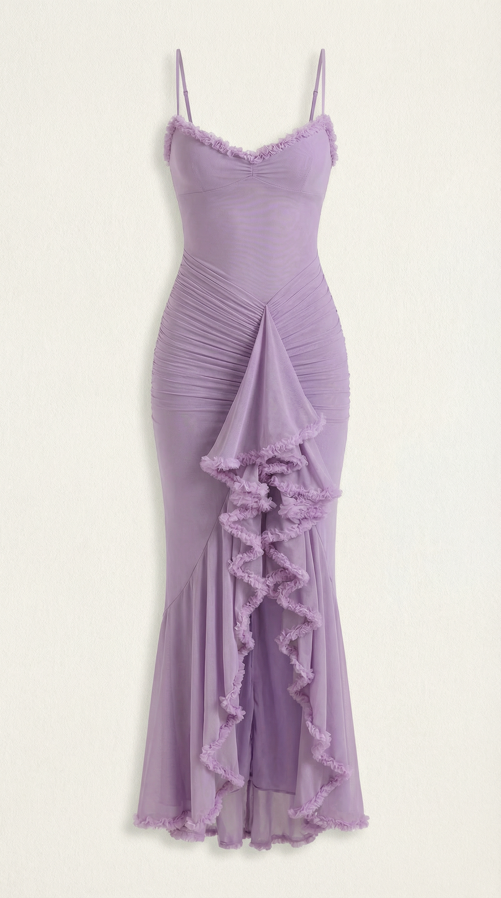 Fanny | Robe Maxi Volants Cœur Femme