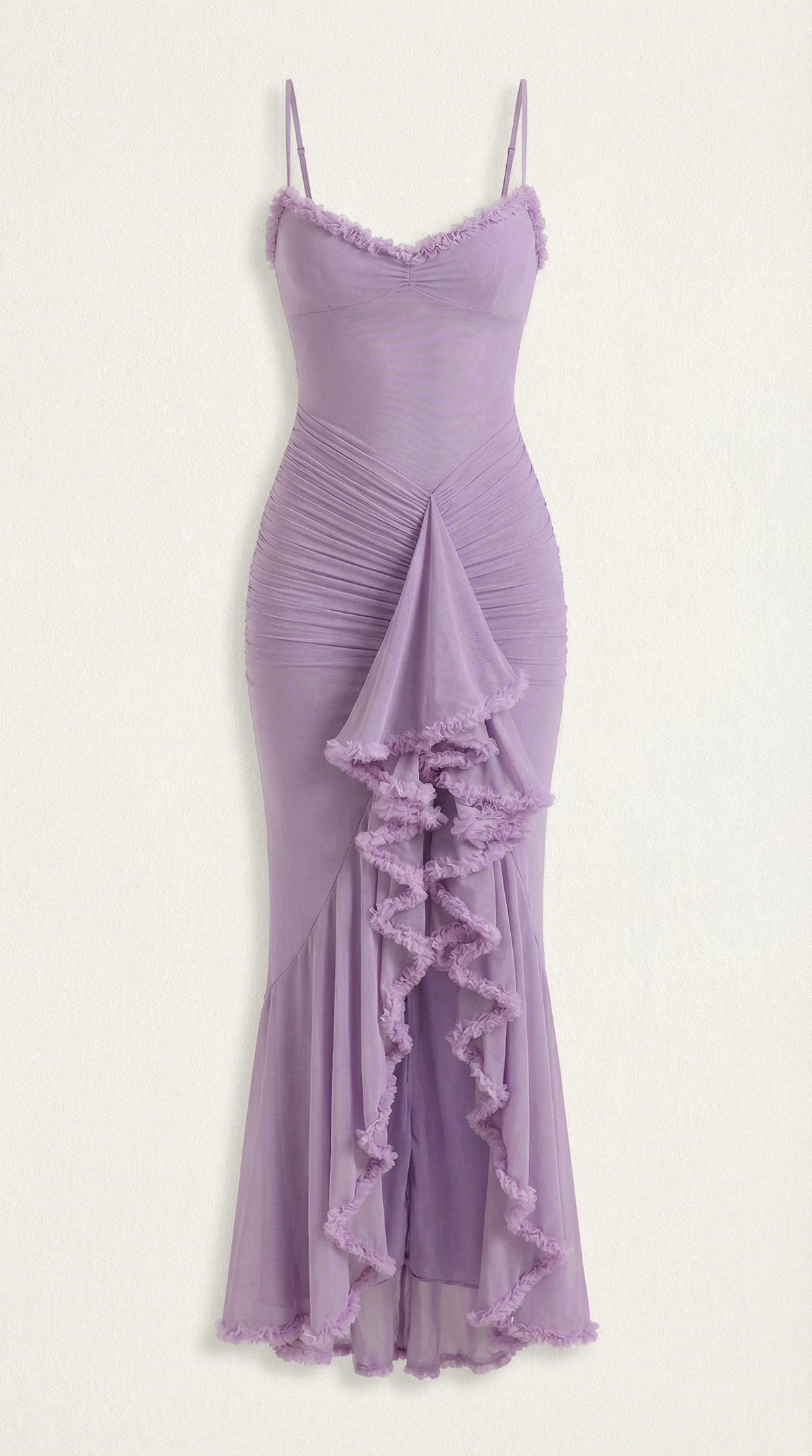 Fanny | Robe Maxi Volants Cœur Femme