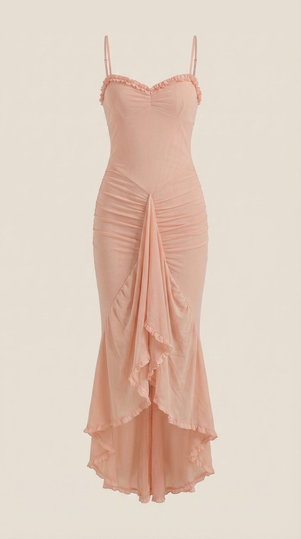 Fanny | Robe Maxi Volants Cœur Femme