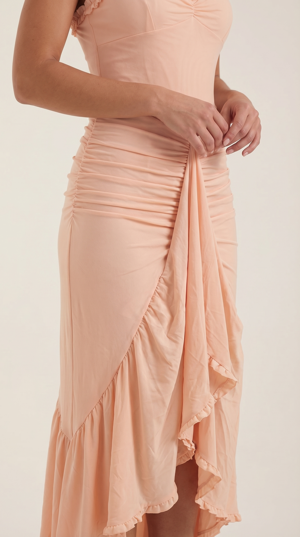 Fanny | Robe Maxi Volants Cœur Femme