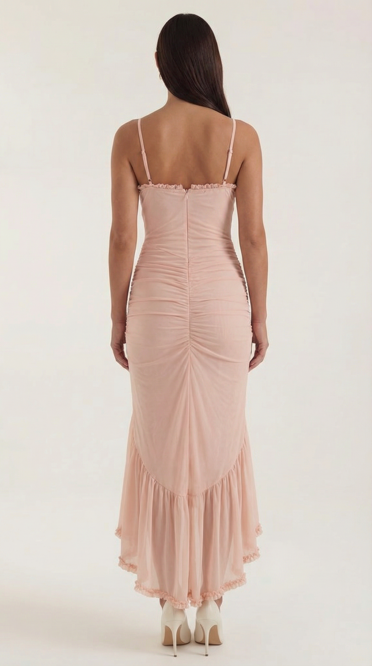 Fanny | Robe Maxi Volants Cœur Femme