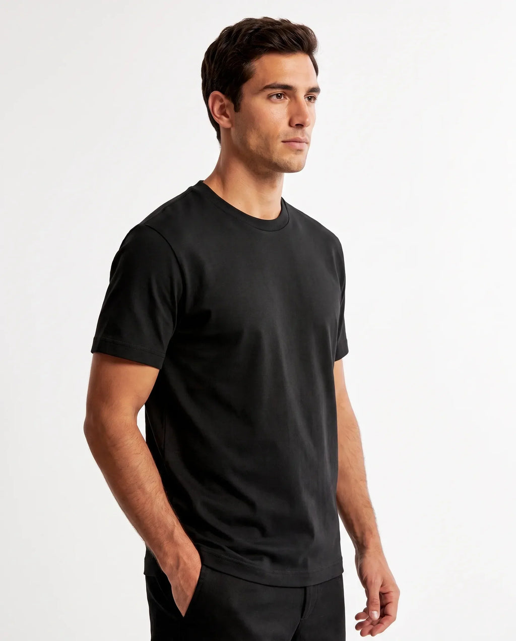Emmanuel | T-Shirt Coton Supima Noir