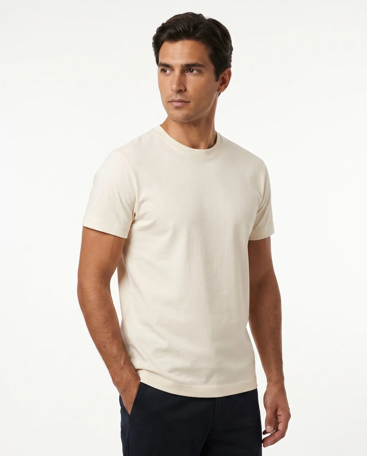 Aurélien | T-Shirt Coton Supima Écru
