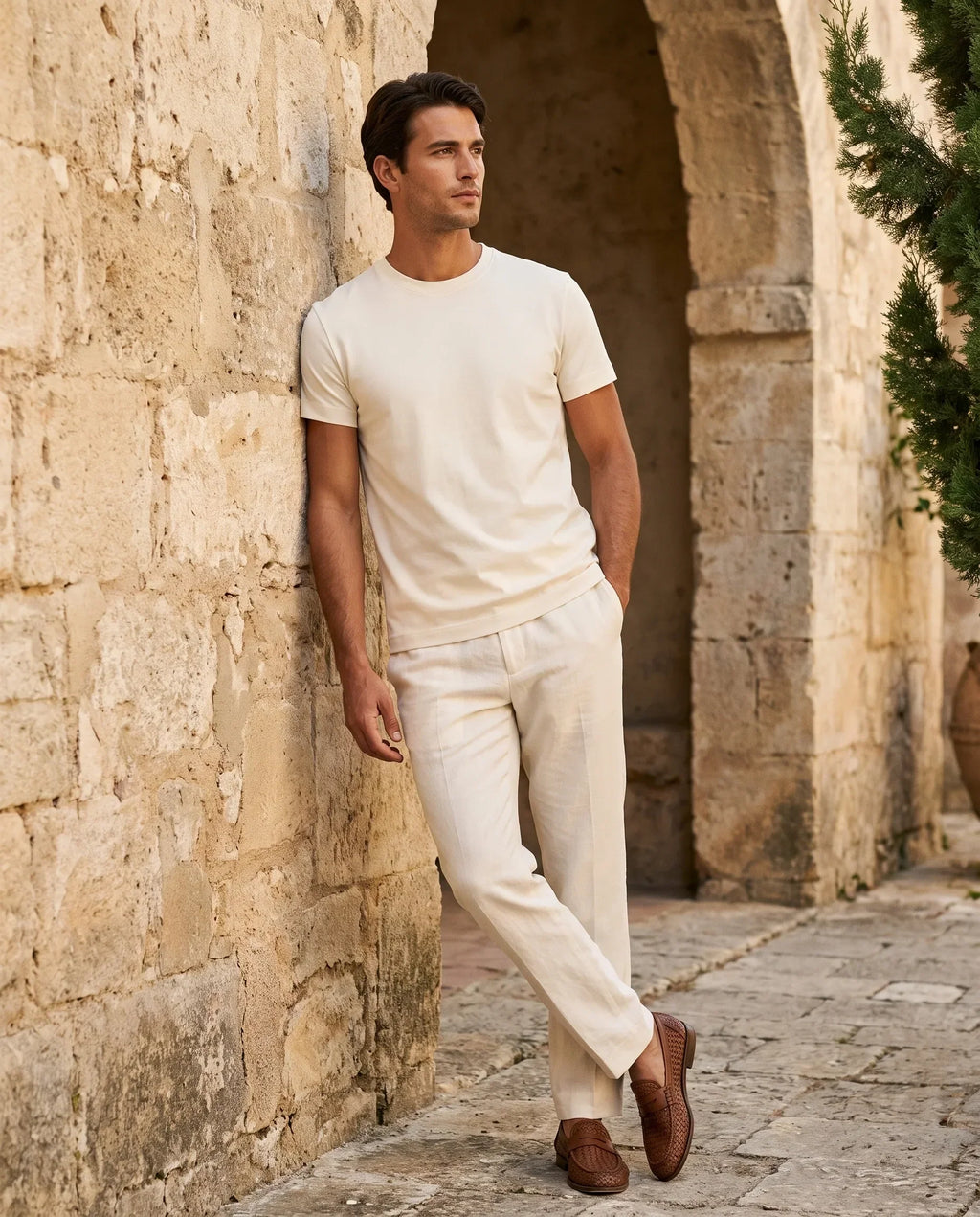 Aurélien | T-Shirt Coton Supima Écru