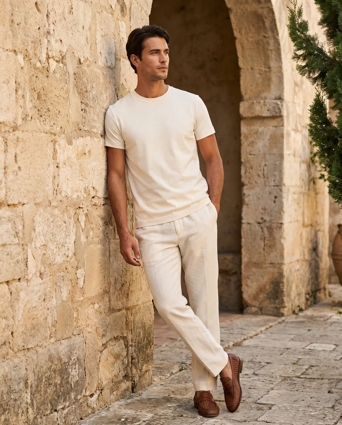 Aurélien | T-Shirt Coton Supima Écru