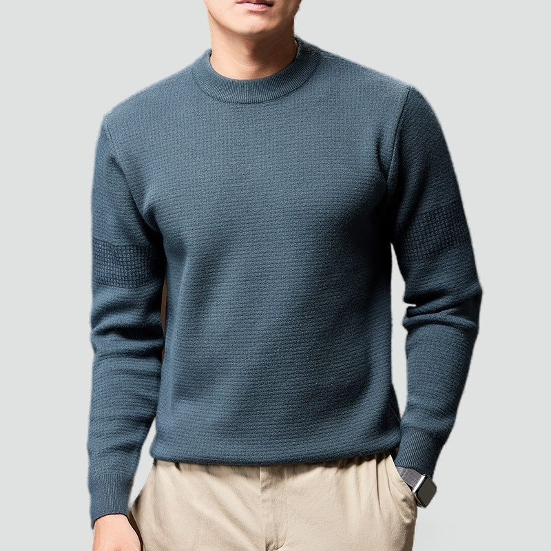 Timéo | Pull Col Rond Bandes Relief Avant-Bras