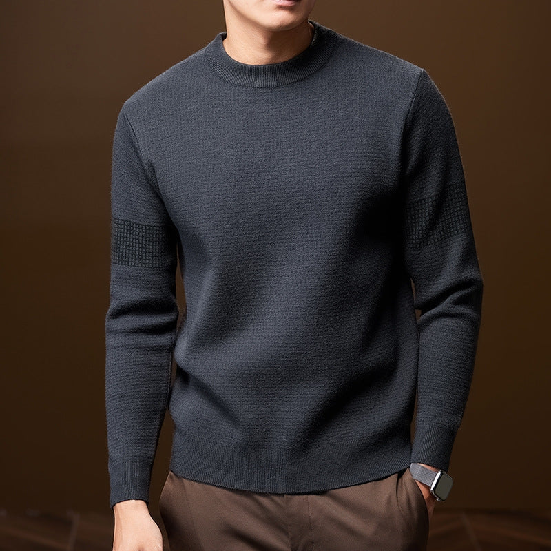Timéo | Pull Col Rond Bandes Relief Avant-Bras