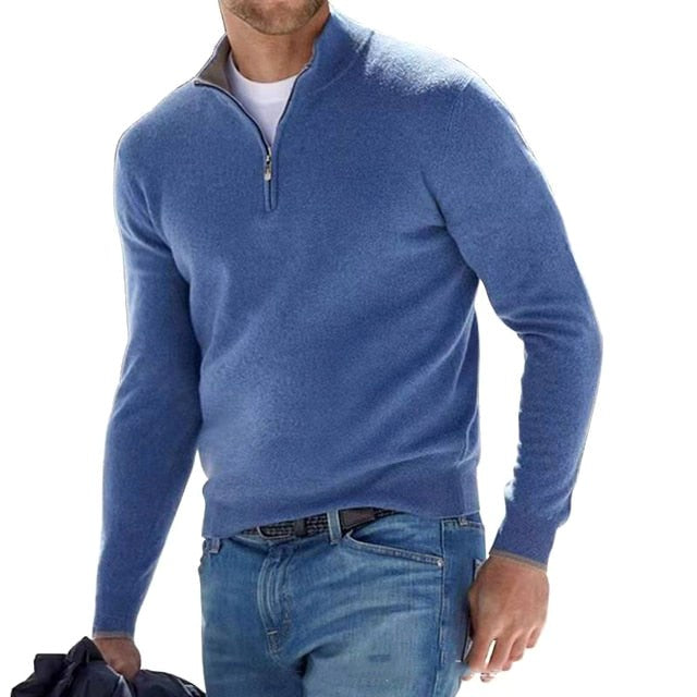 Yves | Pull Col Montant Zippé