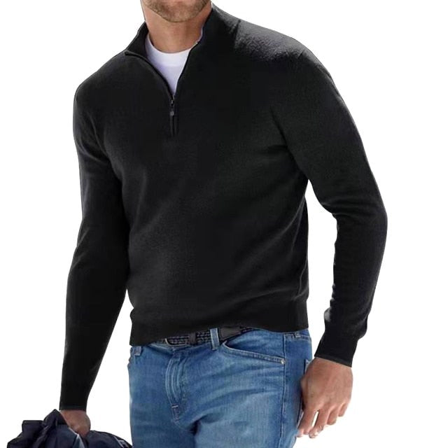 Yves | Pull Col Montant Zippé