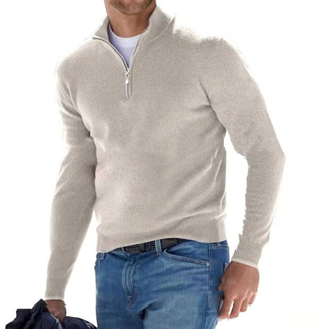 Yves | Pull Col Montant Zippé