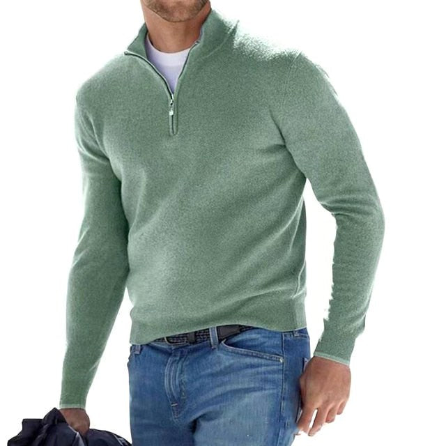 Yves | Pull Col Montant Zippé
