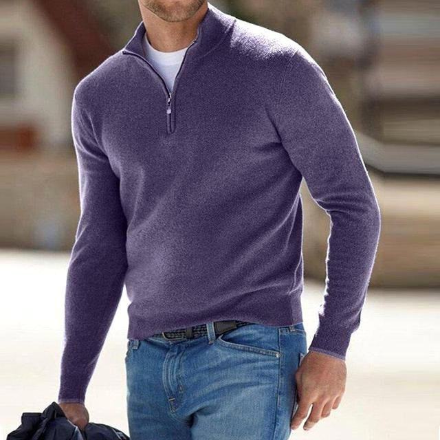 Yves | Pull Col Montant Zippé