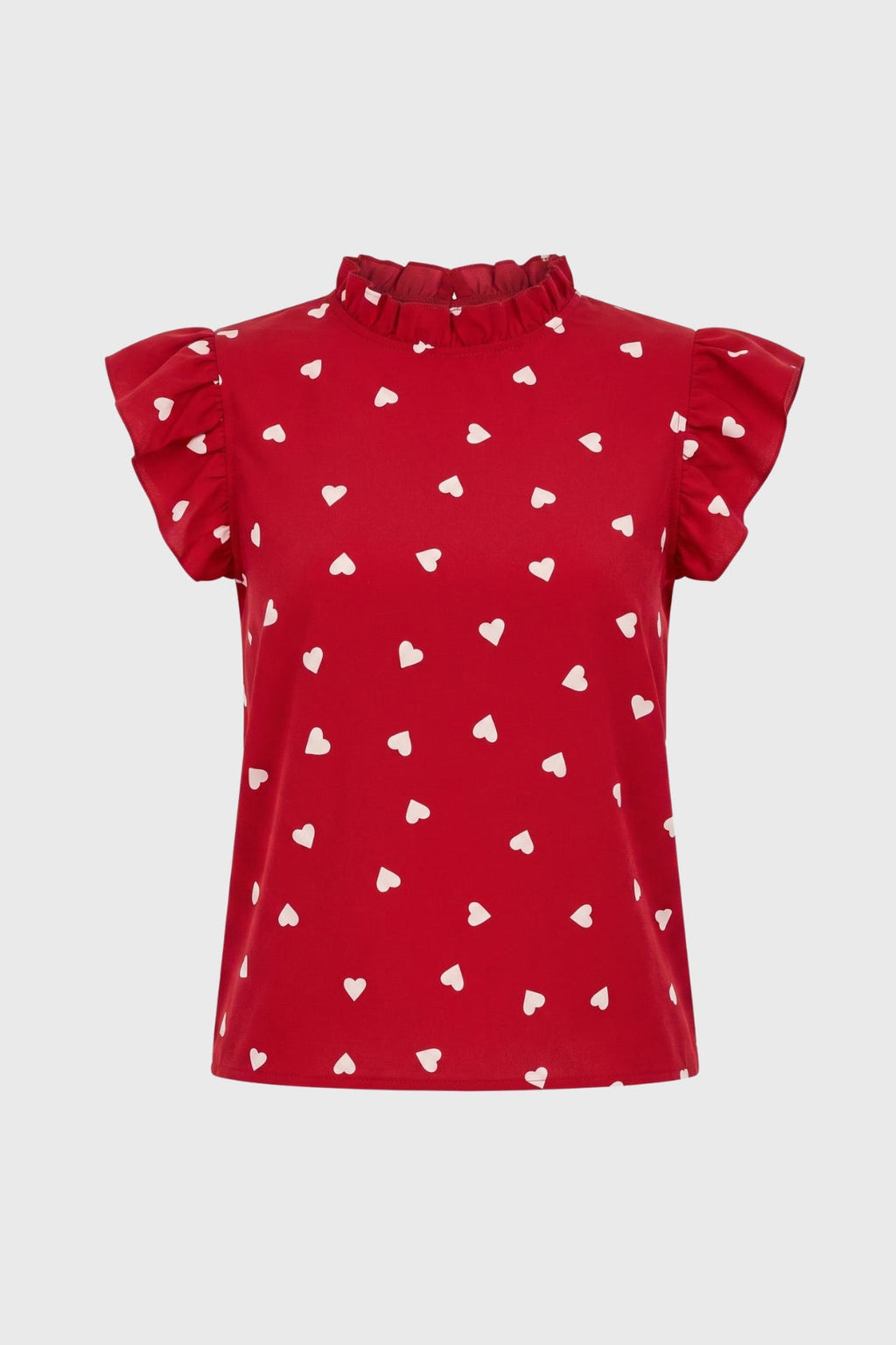Romane | Top Imprimé Cœurs Volants Femme