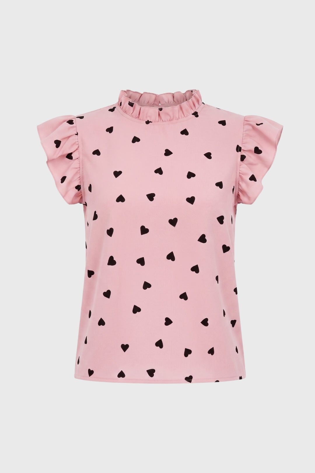 Romane | Top Imprimé Cœurs Volants Femme