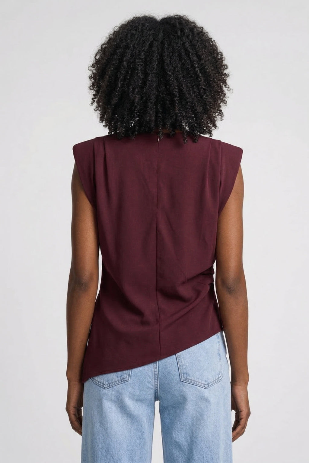 Paulette | Top Drapé Sans Manches Femme